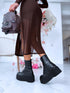Imitation leather boots "ROCK 68" - BLACK